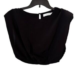 ASTR the label Women's Black Crop Top XS‎ Black